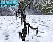 Imagine Nightmare Striped Tree grey black