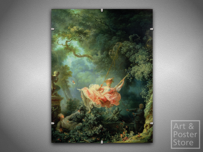 The Swing - Fragonard | Fine Art Poster | Mesh Clip Frame 