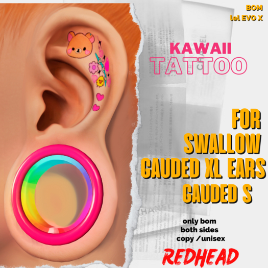 REDHEAD - KAWAII TATTOO