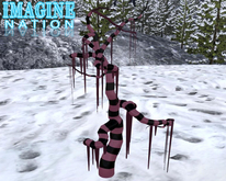 Imagine Nightmare Striped Tree pink black