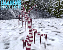 Imagine Nightmare Striped Tree pink white