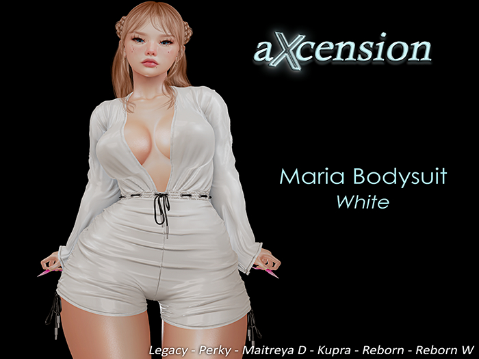 aX: Maria Bodysuits White