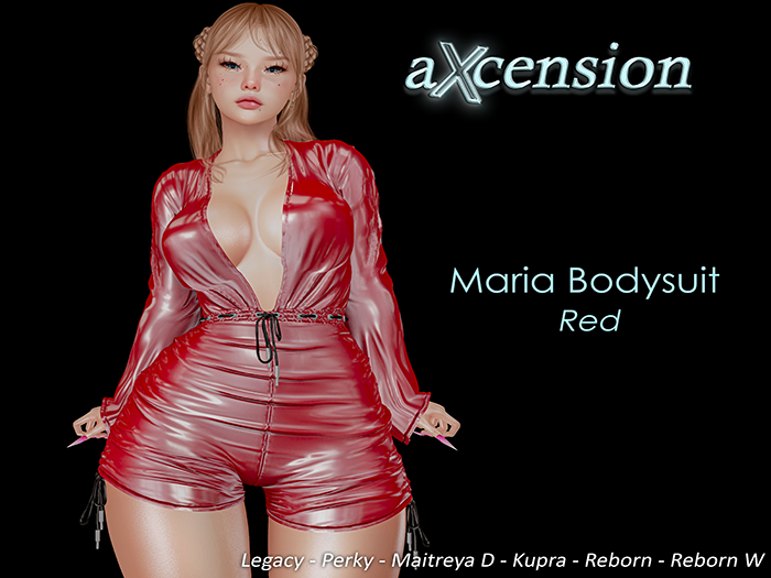 aX: Maria Bodysuits Red