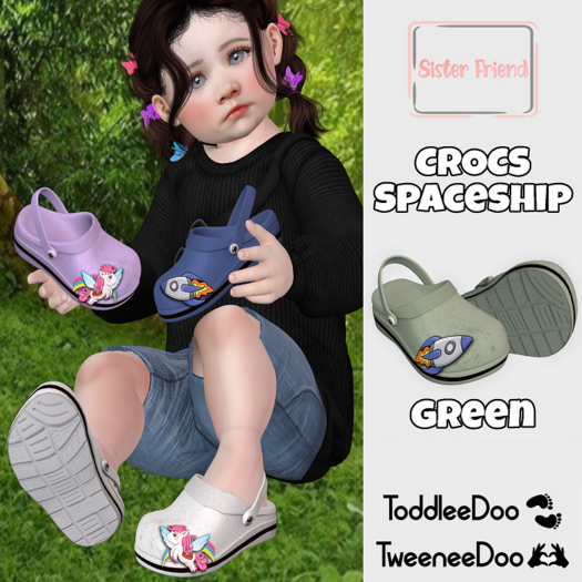 SF Crocs Spaceship - Green