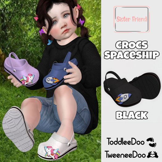SF Crocs Spaceship - Black