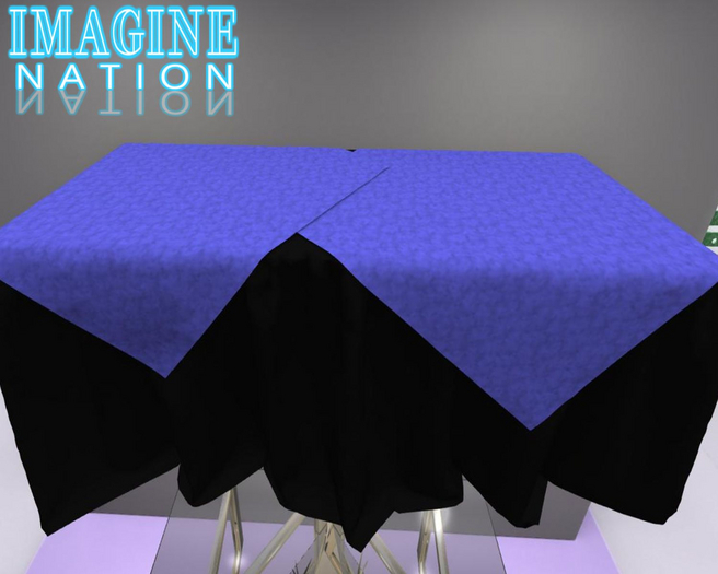Imagine Purple & Black Buffet Table