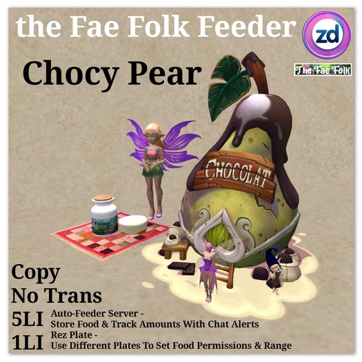 *ZD* Fae Folk Feeder - Chocy Pear