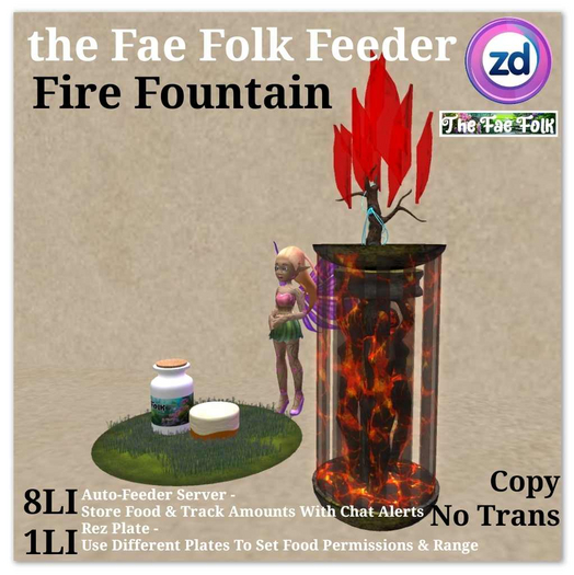 *ZD* Fae Folk Feeder - Fire Fountain