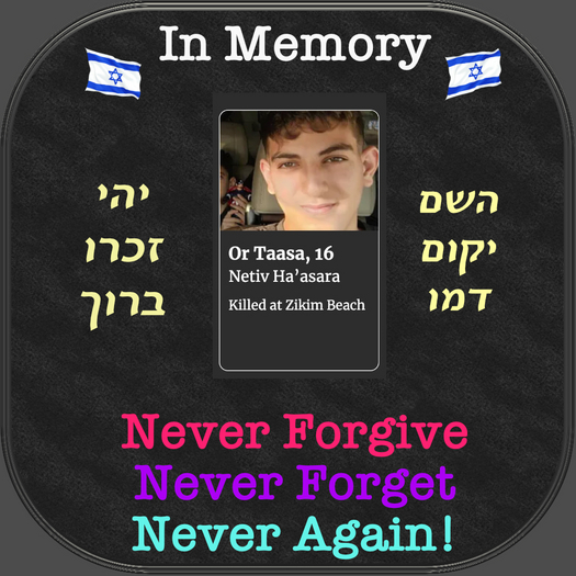 !In Memory (October 7, 2023 War) Civilians Killied 033 Box