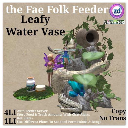 *ZD* Fae Folk Feeder - Leafy Water Vase