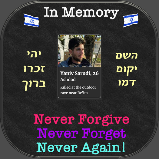 !In Memory (October 7, 2023 War) Civilians Killied 042 Box