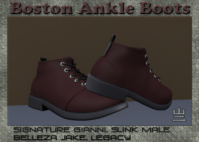 Second Life Marketplace Boston Ankle Boots