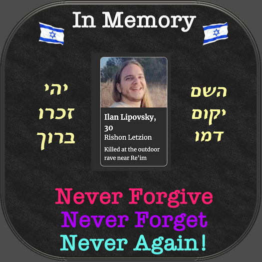 !In Memory (October 7, 2023 War) Civilians Killied 043 Box