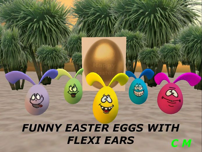 Funny Easter Eggs with Flexi Ears