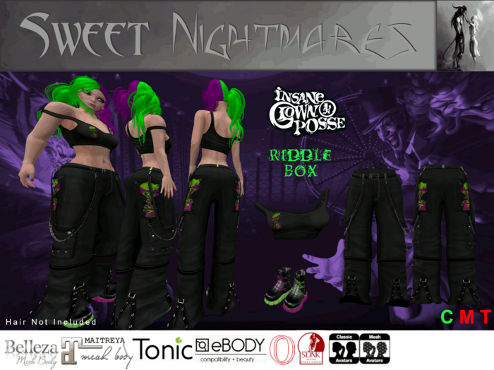 ~Sweet Nightmares~ ICP Female Riddle Box Outfit