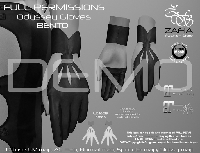 DEMO-ZAFIA Odyssey Gloves-BENTO FATPACK