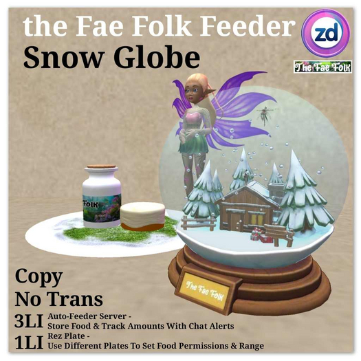 *ZD* Fae Folk Feeder - Snow Globe