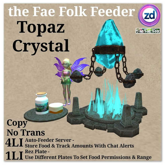 *ZD* Fae Folk Feeder - Topaz Crystal