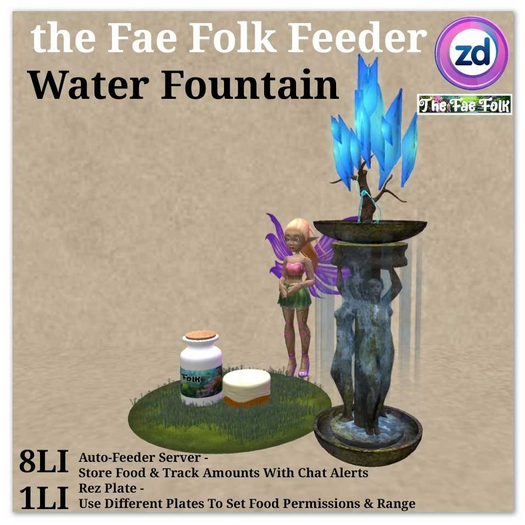 *ZD* Fae Folk Feeder - Water Fountain