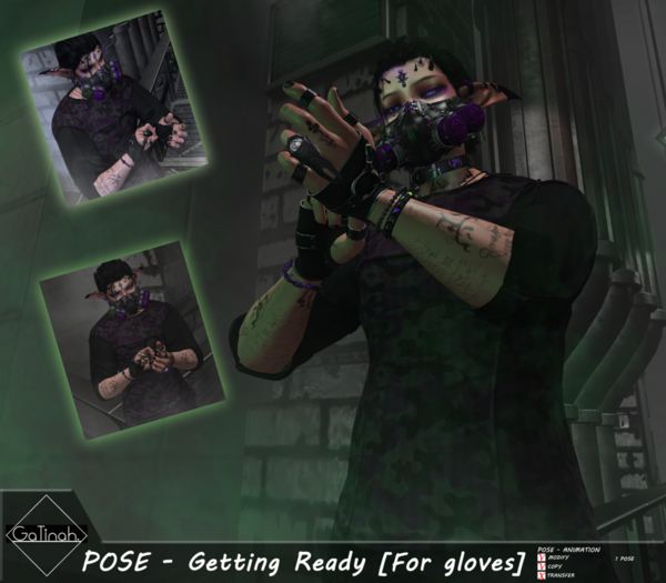 [GaTinah] POSE - Getting Ready [For gloves][box]