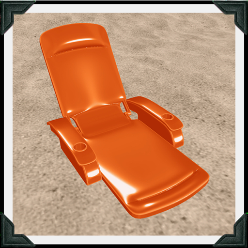 brocante. pool lounge float / orange [box]