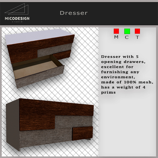 MiCoDesign:  "Dresser" -Mesxh Furniture-