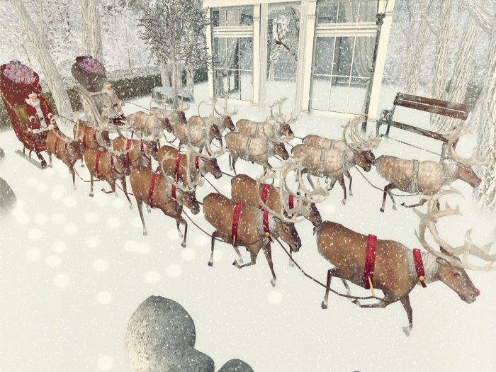 Santa Claus Sleigh FATPACK ( Deco & Fly )
