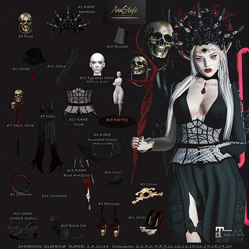 04 AnaSTyle - Shadow Queen - Animated Wings RARE