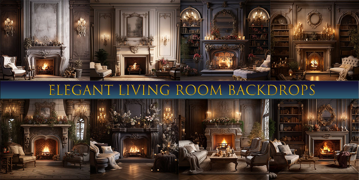 SATO - Elegant Living room Blogger backdrop textures