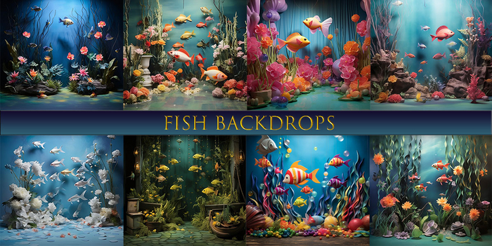 SATO - Fish Backdrop Blogger textures