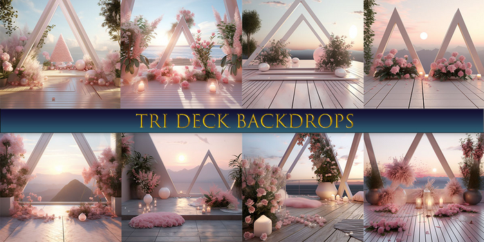 SATO - Tri Deck Blogger backdrop textures