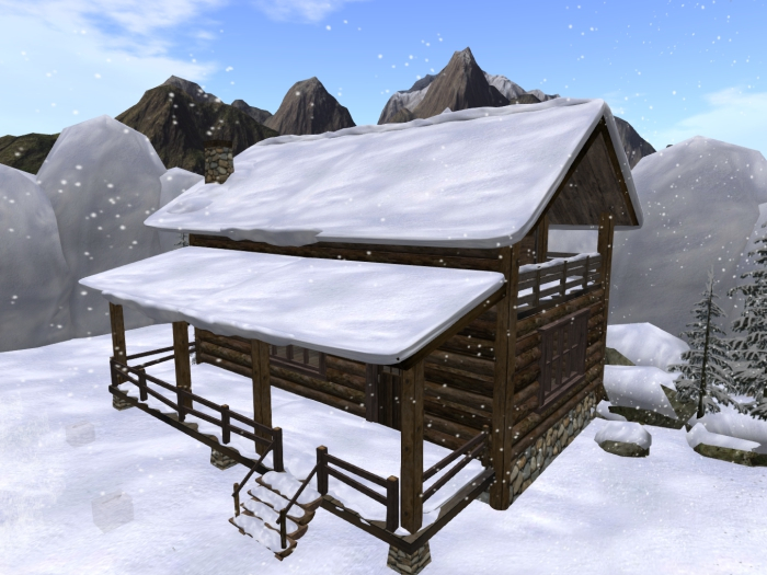 >VAL< Add On Snowy Roof - Falcon Nest Cabin