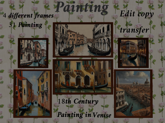 painting frame venise