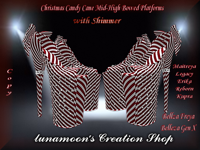 Peppermint Candy Cane Heels