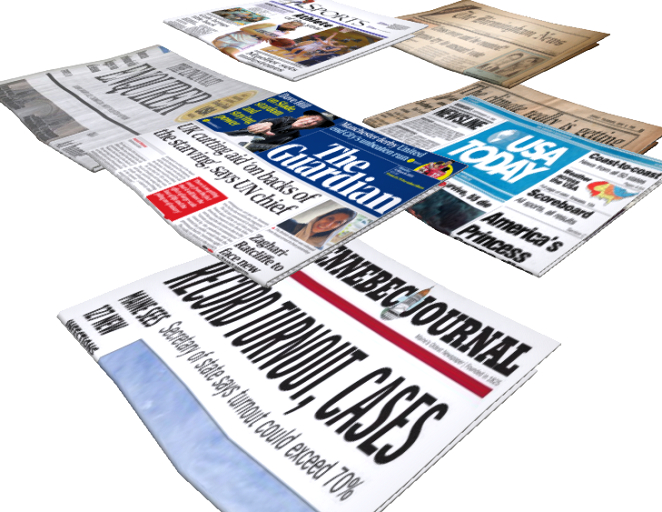 Newspapers pack of 7 DECOR 1li Each