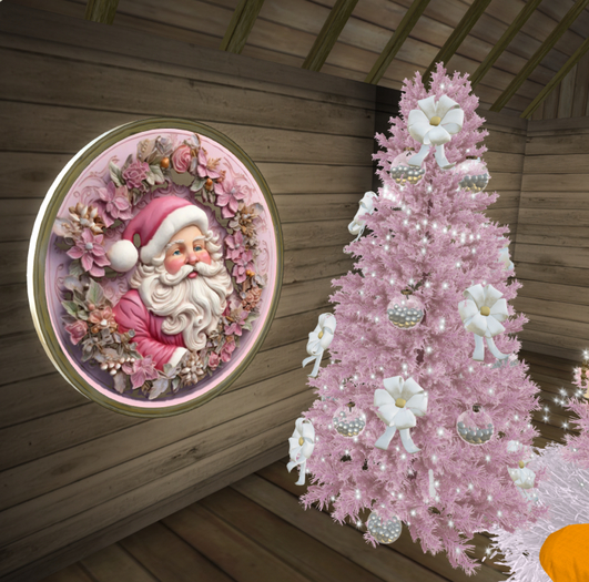 23 relief pink santa