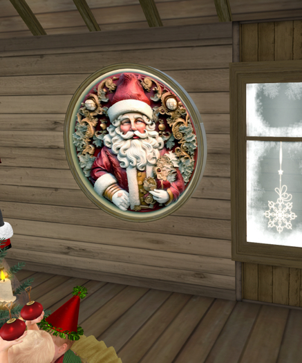23 relief red santa