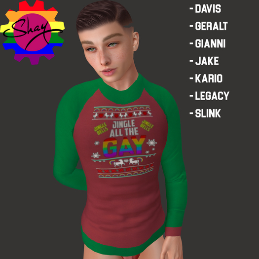 Jingle All The Gay LS Tee
