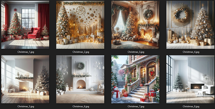 Christmas Photography Backgrounds #1