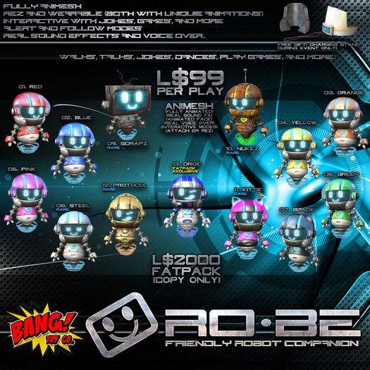 08. RARE Ro-Be: Friendly Robot Companion *Steel*