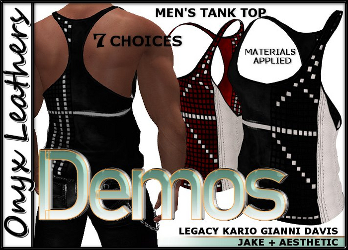 Demos for Tank Tops for Men - Hud Driven