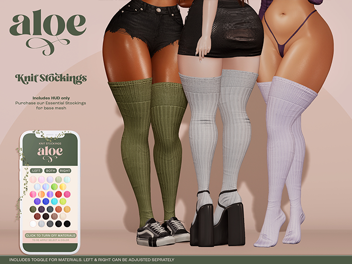 Aloe. Knit Stockings // FATPACK