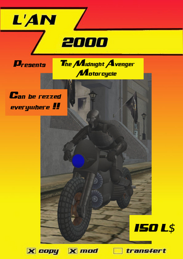 La moto du Vengeur de Minuit