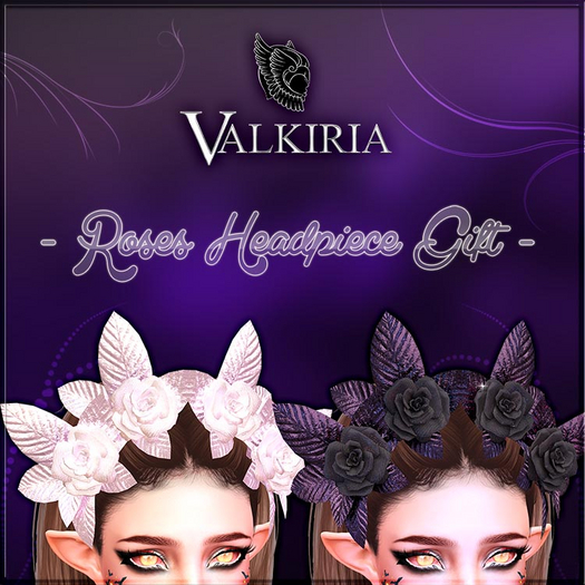*VALKIRIA* Roses Headpiece GIFT