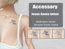 Jesus Saves Tattoo