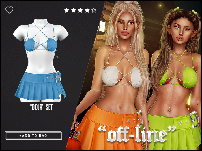 "Off-Line" x "Doja" Set / Blue