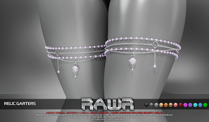 RAWR! Relic Garters (add me)