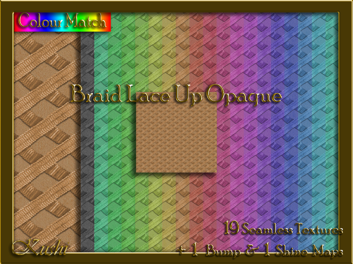 Braid Lace Up Opaque Seamless Texture Pack