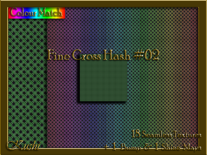 Second Life Marketplace - Fine Cross Hash #02 Seamless Texture Pack