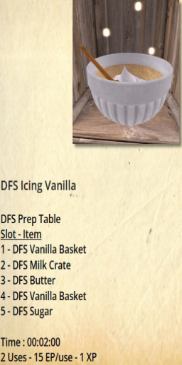 DFS Icing Vanilla